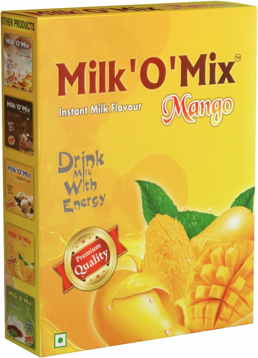 Milkomix Mango Milkshake & Ice Cream Flavored Milk Powder 150 Gm Pack Of 1