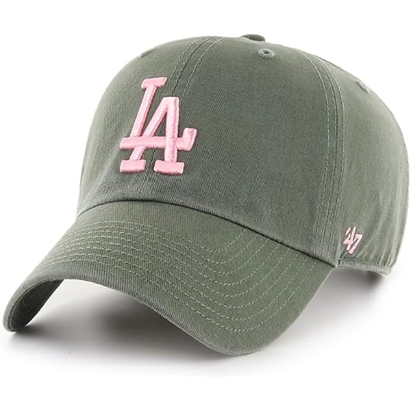 47 Brand Pale Pink &white corduroy Genuine Merchandise LA Dodgers cap/afjustable Los Angeles Dodgers Sedona Pink  main image 3