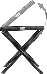 CASARIA 2x Small Poly Rattan Coffee Table Foldable Stool Weatherproof Black view 3