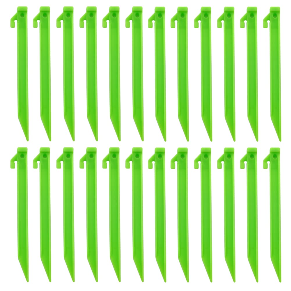 (PACK OF 24) Heavy Duty Plastic Tent Pegs 220mm (9") - Caravan awning camping pegs