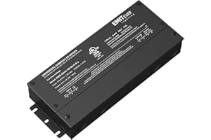 Emitever Dimmable Led Driver, 150W AC 110V-277V to DC 24V Transformer, 5-in-1 Dimming: ELV/MLV/TRIAC / 0-10V / 1-10V / 10V PWM/Potentiometer, Waterproof IP67 and UL Listed