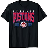 NBA Official Detroit Pistons Battle Tested T-Shirt