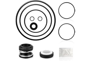 AHULIAO O-Ring Rebuild Repair Kit Compatible with Pentair SuperFlo, SuperMax Pool Pumps Parts, Includes US Seal PS-200 Shaft Seal, Water Slinger and O-Ring Lube, 2 Pump Union O-Rings, 2 Drain Plug O-Rings