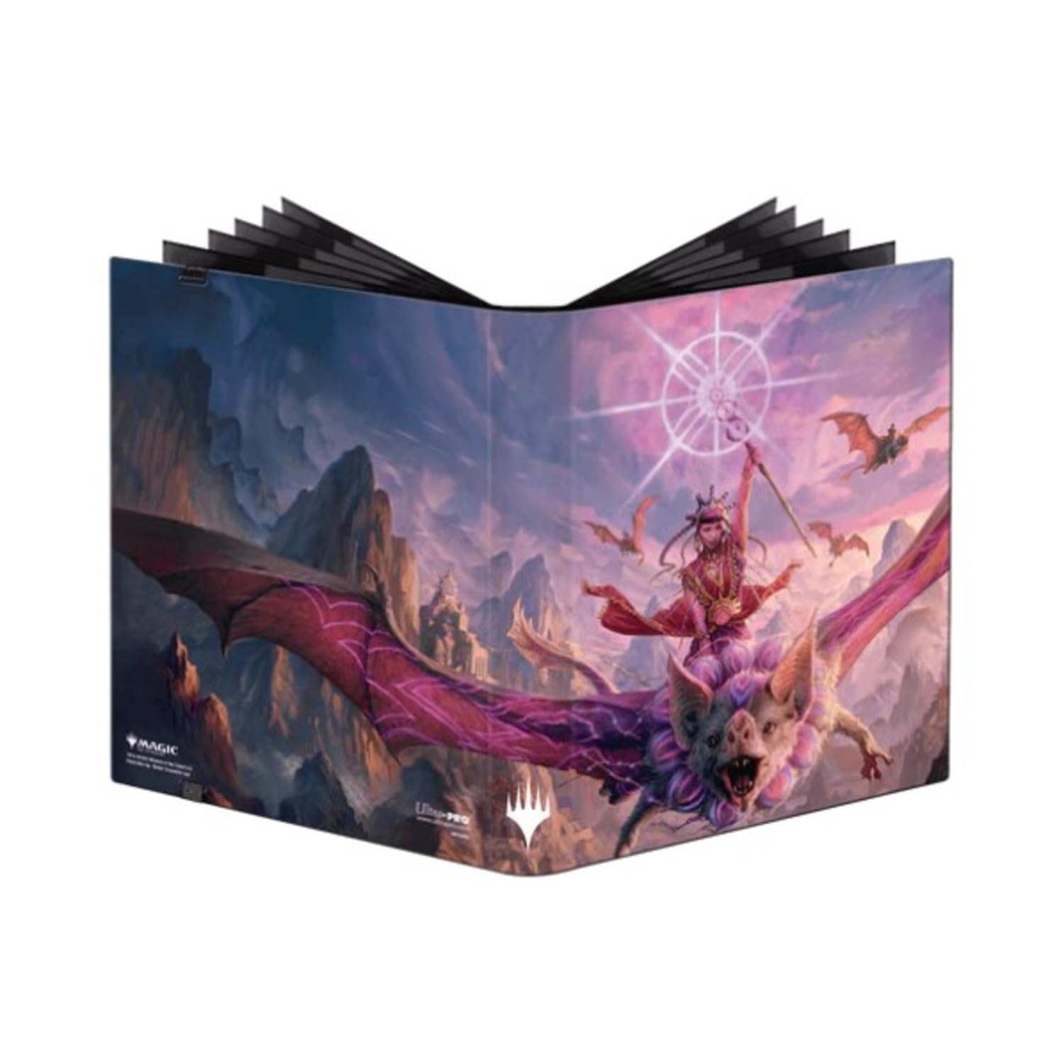 Ultra Pro - MTG The Lost Caverns of Ixalan 9-Pocket PRO-Binder Bat Rider for Magic: The Gathering, Holds & Protects 360 Standard Size Cards, Black