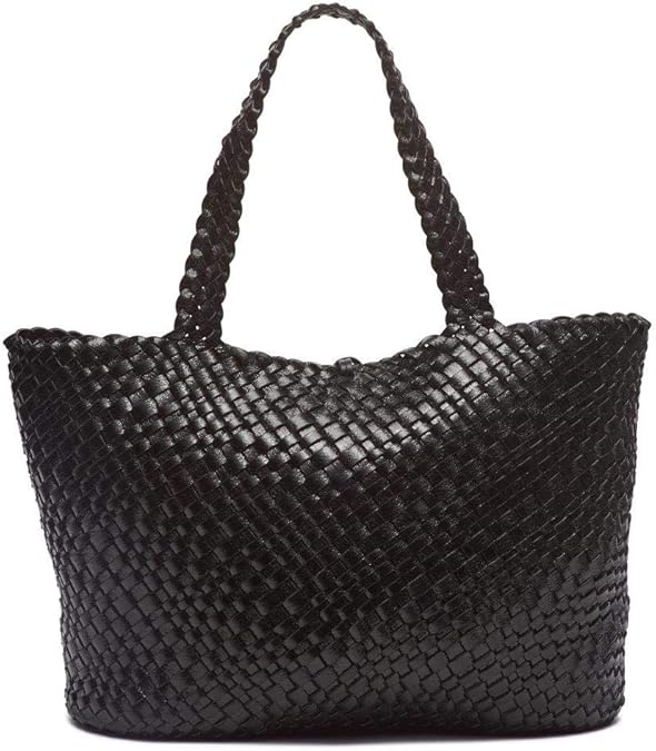 Calvin Klein 卡尔文克莱因 CK Naomi 仿皮编织 大号女式手提包 2.3折.96 海淘转运到手约￥370