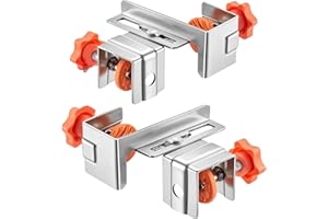 Panel Clamps Set - Drawer Front Installation Tool, Adjustable Carpentry Clamp | Stainless Steel Mounting Jig, 2 Pieces Worksh