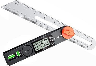 Preciva 8 Inch Digital Sliding Bevel Gauge Angle Finder ABS Handle