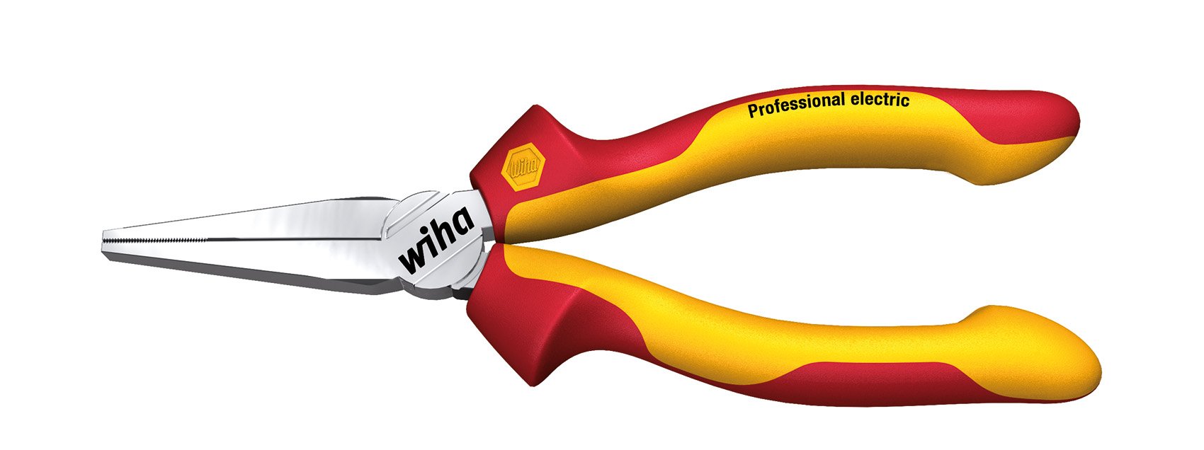 Wiha 160mm VDE Long-Flat Nose Pliers