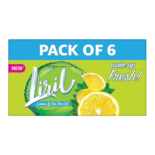 Liril Lemon & Tea Tree Oil Soap (Pack of 6)
