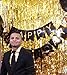 30th Birthday Party Supplies 127 Pcs – Serves 16, Includes Black and Gold Banner, Disposable Tablecloth, Knives, Spoons, Forks, Paper Plates, Napkins, Cups