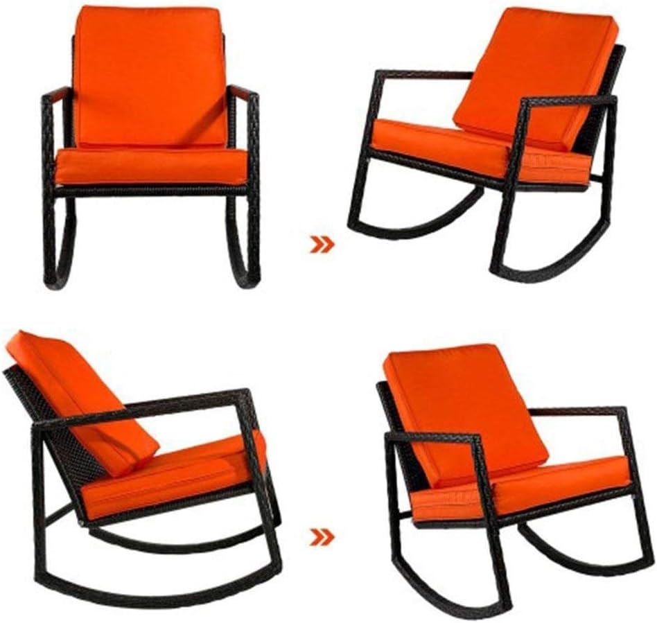 Meng Family Kitchen Respaldo Alto Silla de Comedor Patio de Mimbre