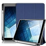 New iPad 9.7 inch 2018/2017 Case with Pencil Holder,iLuen Ultra Slim Lightweight Smart Cover Trifold Stand with Auto Wake/Sleep Magnet protective Funcion,Hard Back Cover for iPad 6th/5th Generation
