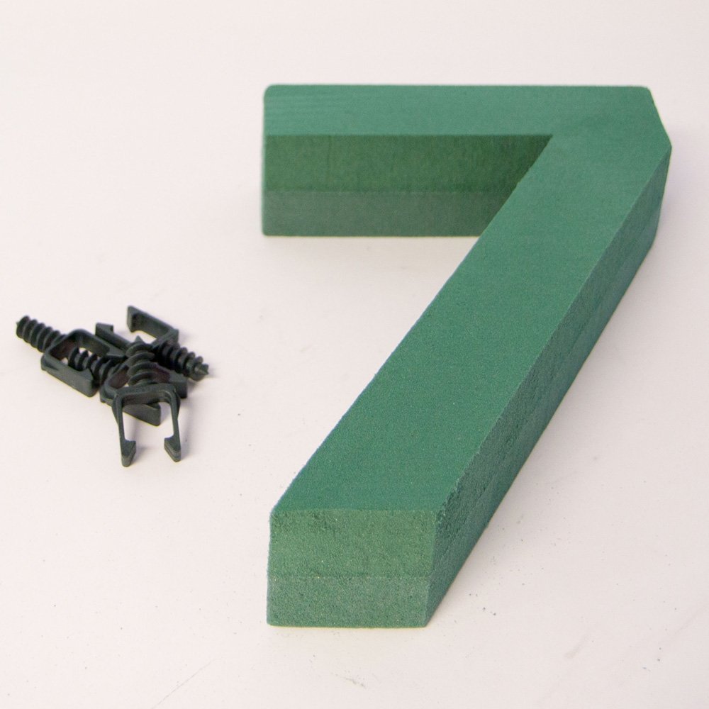 Oasis Floral Foam Numbers 0,1,2,3,4,5,6,7,8,9 Available (Number 7) Amazon.co.uk Kitchen & Home