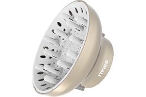 GIHALI Universal Hair Diffuser “Super Sturdy” 1.7 Inch to 2.6 Inch for Natural Curly and Wavy Hair, Hair Dryer Attachment (Gold)