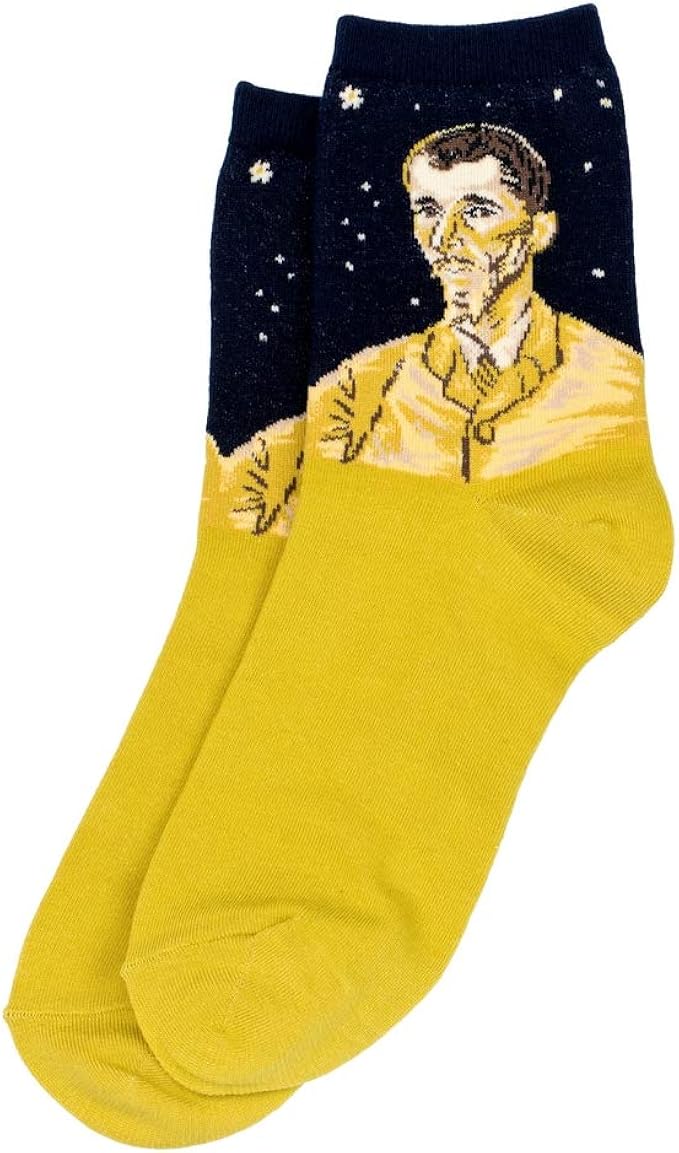 Joe Cool Socken Van Gogh Das Portrait Von Eugene Boch Aus Baumwolle Und Spandex Amazon De Bekleidung