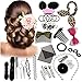 45PCS Hair Styling Kit LuckyFine Hairdresser Magic Hair Clip Styling Pads Foam Sponge Bun Donut Hair Clip Accessory Tool