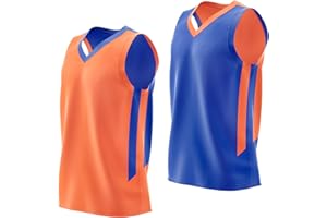 Liberty Imports Reversible Men's Mesh Athletic Basketball Jersey Single for Team Scrimmage