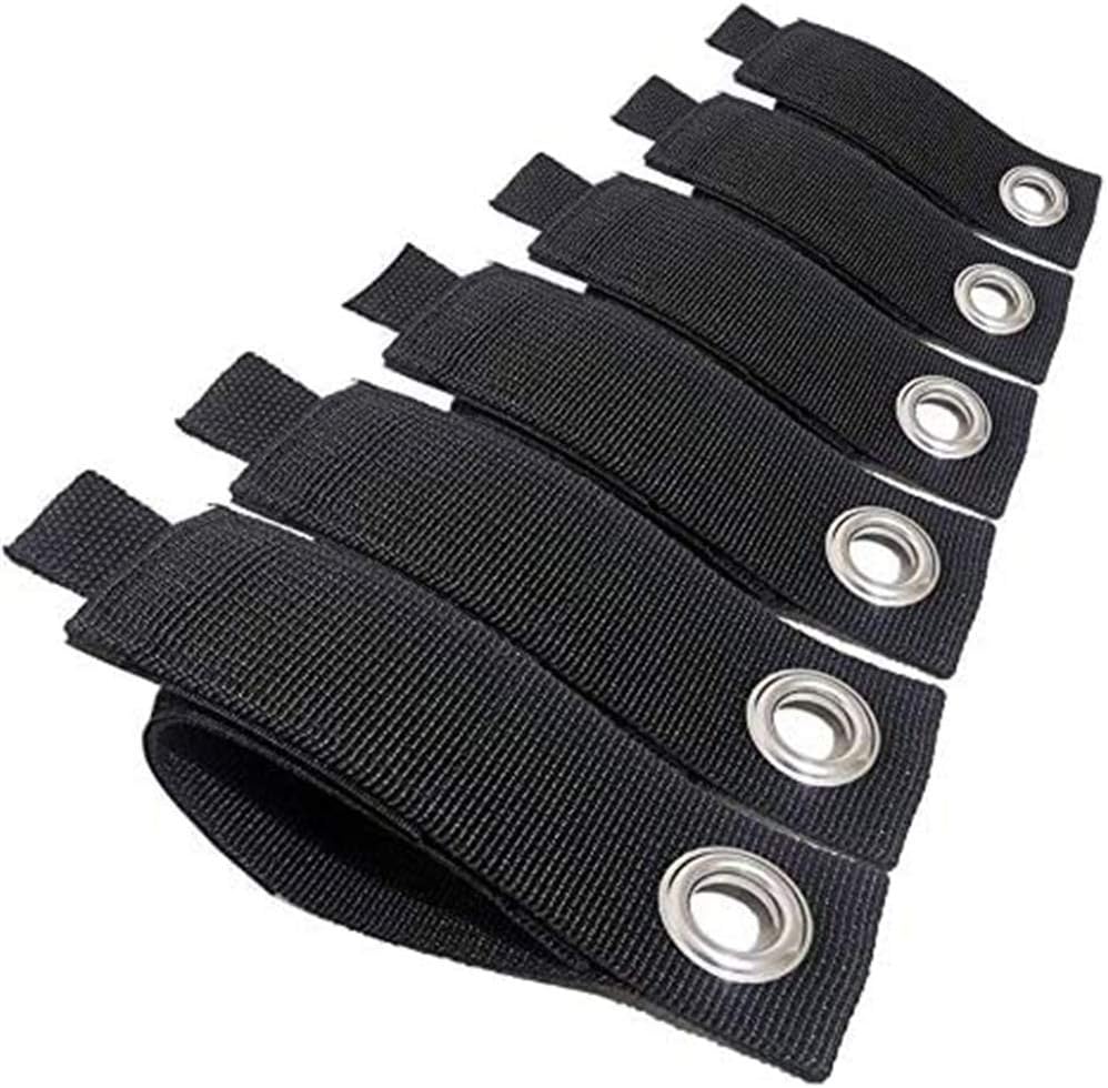 6PCS Upgrade Tough Super-Stretch Heavy- Duty Strap Wraps— Reusable Stretchy Cable Tie Down Straps,Velcro Storage Straps,Home Storage Finishing Straps (50 * 330mm)