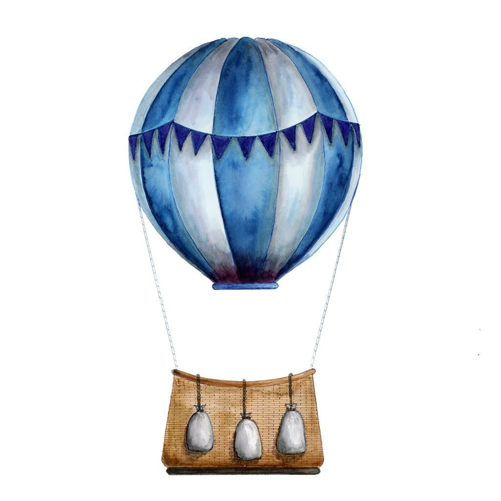 hot air balloon nursery prints