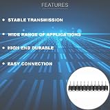 Youmile 20pcs 2.54mm Round Female Header 40pin Socket Tinned 1x40P 0.1" Single view 6