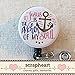 BIBLE VERSE Badge Reel, JESUS Is The ANCHOR Of My SOUL Hebrews 6:19 - Retractable ID Badge Reel With Swivel Pinch Clip, Religious Badge Holder, Encouraging Christian Scripture Quotes Badge Reel