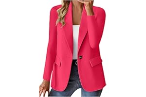 Work Blazers for Women Oversized Open Front Long Sleeve Office Jackets 2026 Comfy Loose Business Suit Blazer