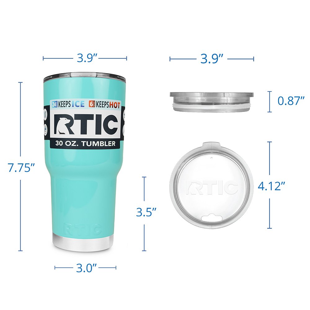 NEW RTIC 30 oz Tumbler Teal 30oz