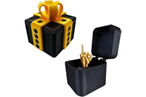 The Annoying Present with Middle Finger, Annoying Gift Box with 20 Screws, Middle Finger in a Box, Novelty Funny Birthday Chr