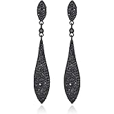 FENBORY Rhinestone Statement Earrings Double Waterdrop Earrings Cluster Crystal Drop Dangle Earrings Prom Party Wedding Earrings for Women