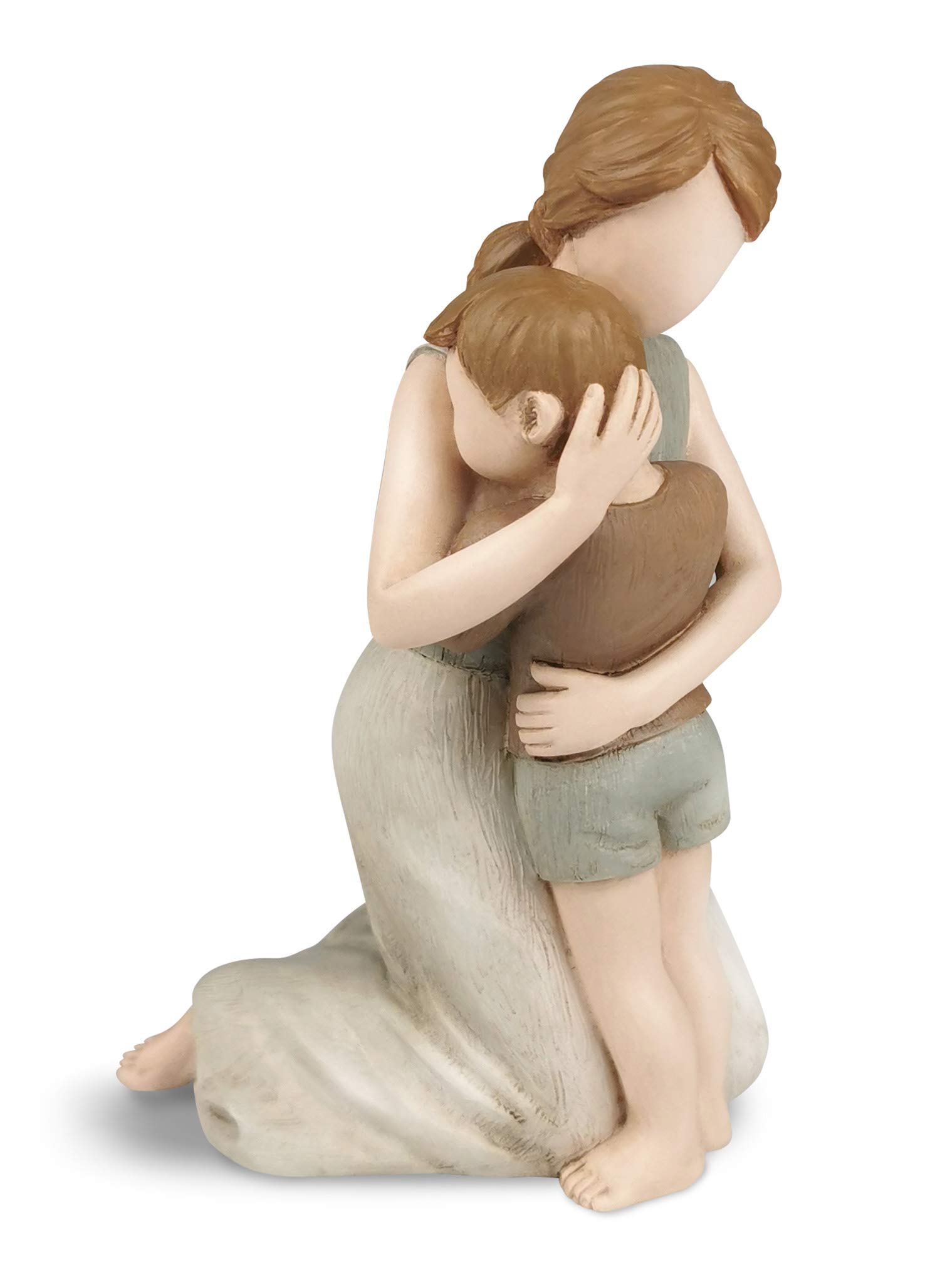 Carracci Mother and Son Figurines, The Greatest Bond Mom and Son Statues, Sculpted Hand-Painted Figures Gifts for Mother's Day Anniversary Birthday