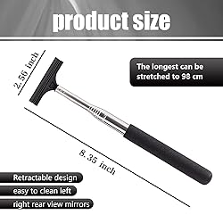 Jewkot 1 PC Car Rearview Mirror Wiper, Telescopic