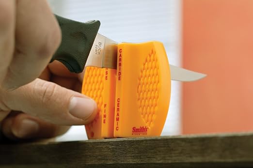 Amazon.com: Smiths 50726 2-Step Knife Sharpener, Orange, One Size: Home  Improvement