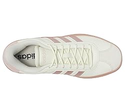 adidas Women's VL Court Bold Sneaker, Ivory/Sandy