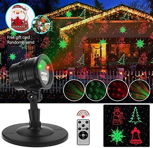 Christmas Projector Light, Sarah Ambrecht Christmas Laser Lights with 5 Lighting Patterns, RF Wireless Remote IP65 Waterproof Decorative Holiday Lighting Projectors for Garden,Holiday,Wedding, Party