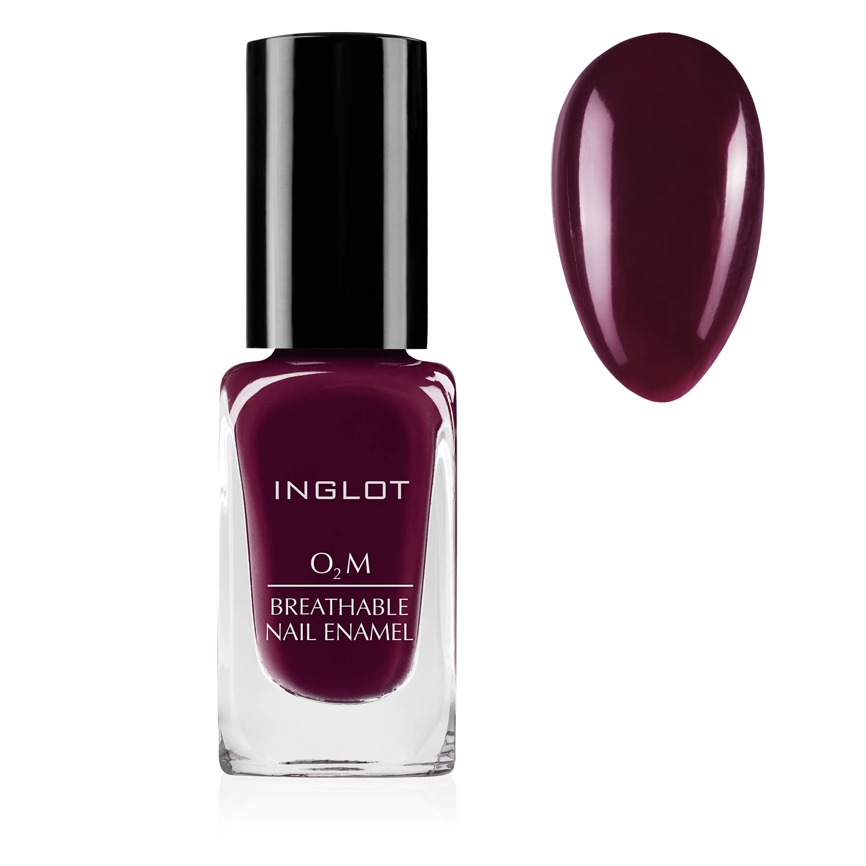 Inglot O2M Breathable Nail Enamel - Breathable nail polish for a healthy look | Long-lasting shine | Natural care | Ideal for everyday use | 11 ml | 412