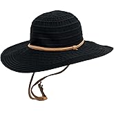 Peter Grimm Women's Francine Resort Packable Sun Hat with Chin Cord