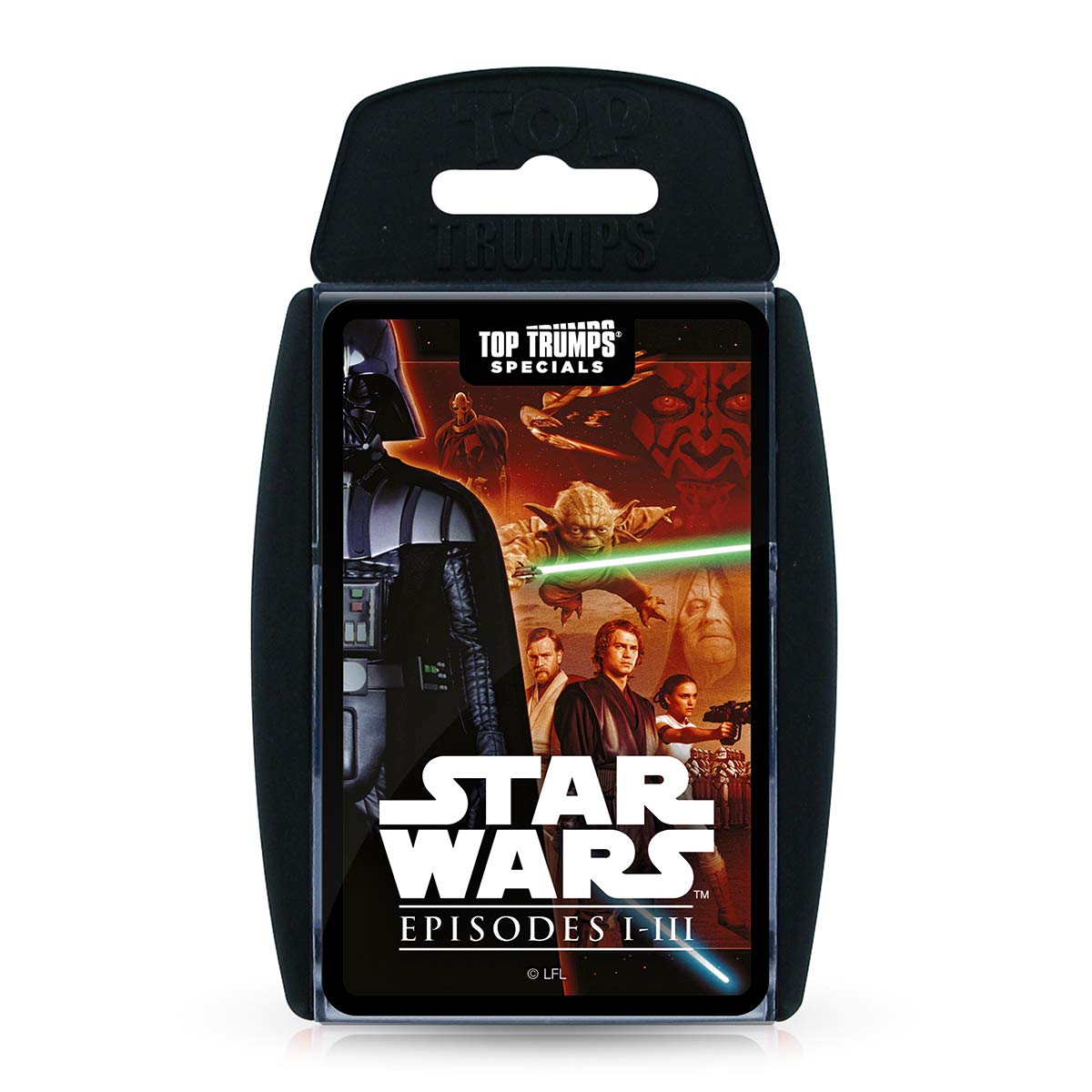 Top Trumps Star Wars Episodes 1-3 Specials Card Game, Play with Darth Maul, Obi-Wan Kenobi, Yoda and Anakin Skywalker, Educational card game for 2 plus players makes a great gift for ages 6 plus
