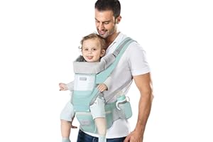 YSSKTC Baby Carrier Ergonomic Infant Carrier with Hip Seat Kangaroo Bag Soft Baby Carrier Newborn to Toddler 7-45lbs Front and Back Baby Holder Carrier for Men/Women Dad Mom