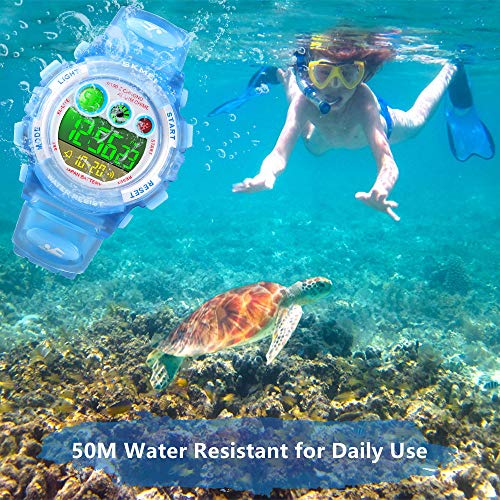Kid Watch for Kids Digital Watch for Boys Girls Watch Multi Function LED Waterproof Watch for Kids with Alarm Wrist Watches Festival Birthday Gift - Thumbnail 3