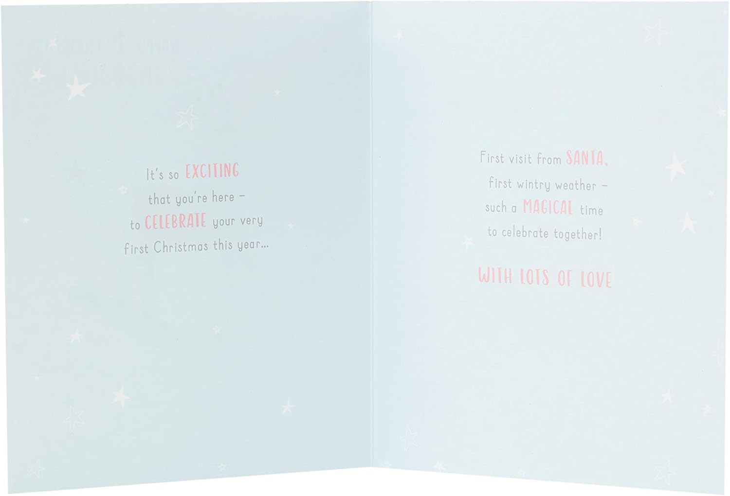 Granddaughter's First Christmas Card- Cute Reindeer Christmas Card For Baby Girl- Christmas Cards for Kids- Gift Card For Him- First Christmas Gifts - Image 3