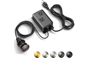 ANWOLL Garbage Disposal Air Switch Kit -Professional- Dual Outlet, Sink Top Waste Disposer On/Off, Garbage Disposal Button, Brass Made Cover, UL Listed