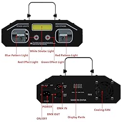 4 in 1 Mixed Effect Sound Activated DJ Stage Lights