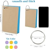 Thboxes 360 PCS Flash Cards 4.9 x 2.9 inch Ruled Index Cards with Binder Rings view 2