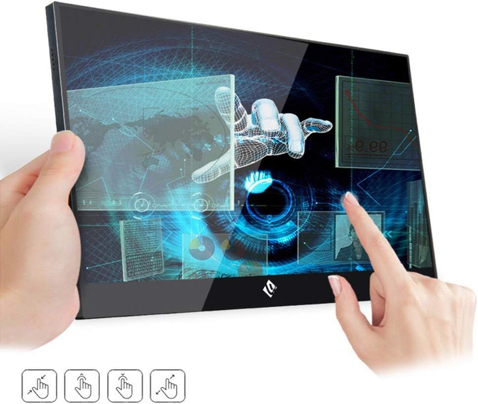 13.3 Inch Touch Screen Portable Monitor for Laptop PC,Portable Gaming Monitor for PS3 PS4 Xbox Switch with HDMI USB C (Touchscreen Monitor)