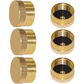 YOUHO 6pcs Brass Refillable Caps, Universal for All 1 LB Propane Fuel Keg Bottle Caps, Gas Tank Cylinder Sealed Protection Cap