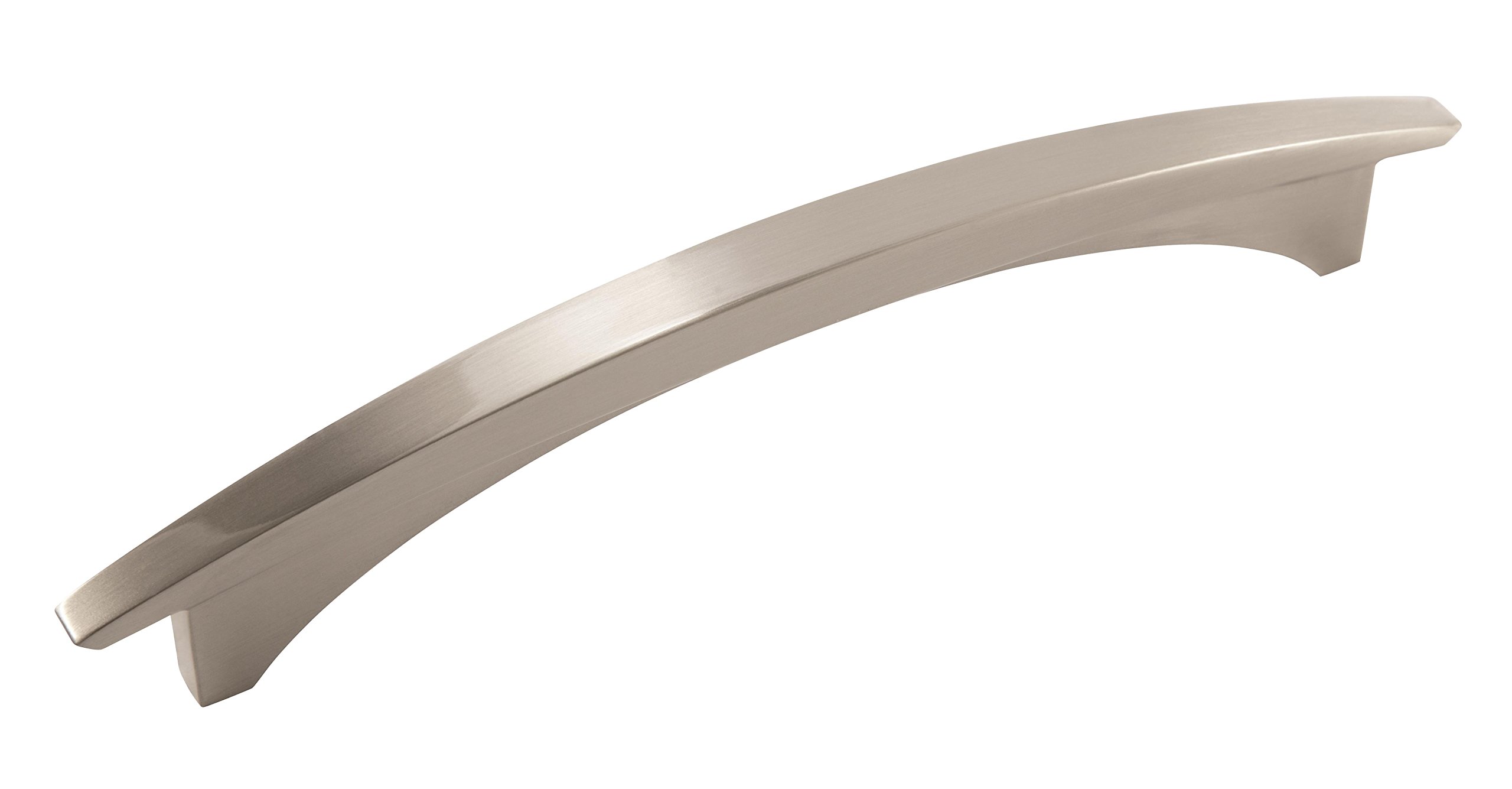Amerock | Cabinet Pull | Satin Nickel | 6-5/16 inch (160 mm) Center to Center | Essential'Z | 1 Pack | Drawer Pull | Drawer Handle | Cabinet Hardware