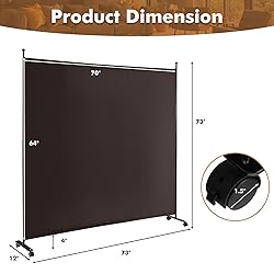 Giantex Room Divider Large Single Panel, 73''W x