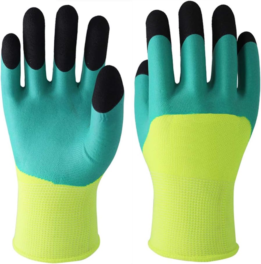 Gardening Gloves Women & Men, 3 Pairs, Hypoallergenic, Nitrile Coated Garden Gloves