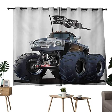 Amazon Com Nuomanan Decor Curtains By Cars Popular Large