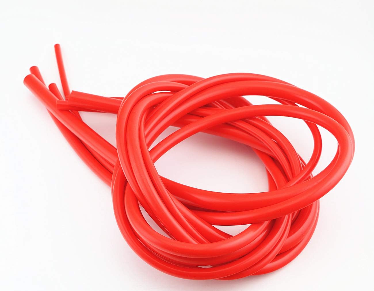 QIKE Universal 4mm/6mm/8mm/12mm /Inner Diameter High Performance Silicone Vacuum Hose Tube Kit (red, 4size): Automotive